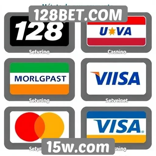 Métodos de pagamento aceitos no 128BET.COM
